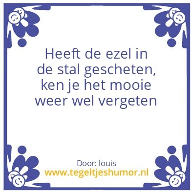 Tegeltje: Ezel
