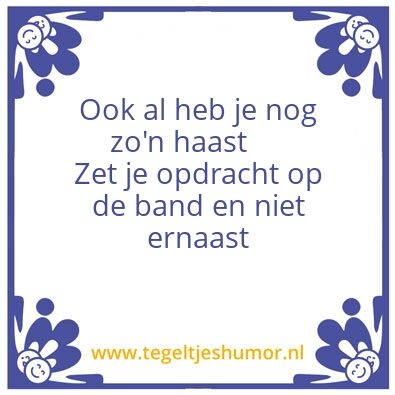 Tegeltje: band tegel