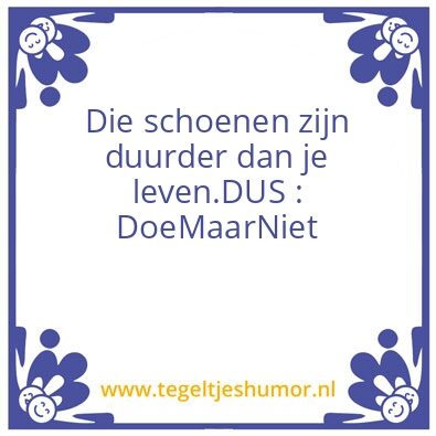 Tegeltje: schoenen