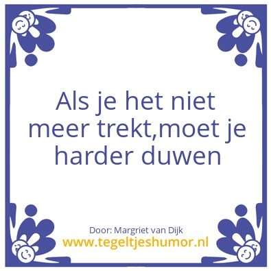 Tegeltje: Duwen