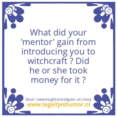 Tegeltje: Your mentor ?