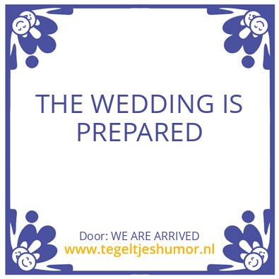 Tegeltje: AL IS WELL