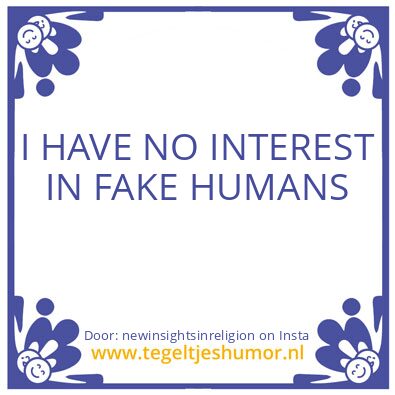 Tegeltje: you gain insights in return..