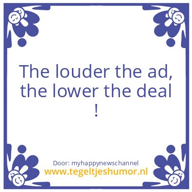 Tegeltje: me pointing it out !