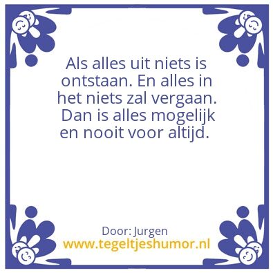 Tegeltje: Verhiggs