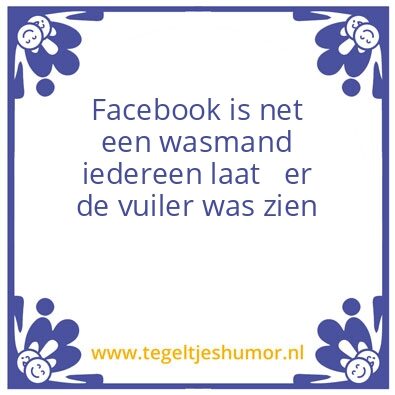 Tegeltje: Facebook
