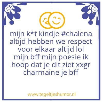 Tegeltje: bff voor altijd #poesie