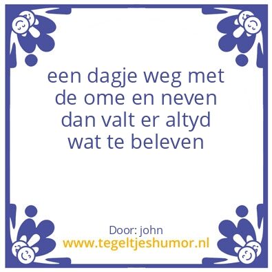 Tegeltje: familie