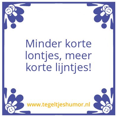 Tegeltje: Minder Meer