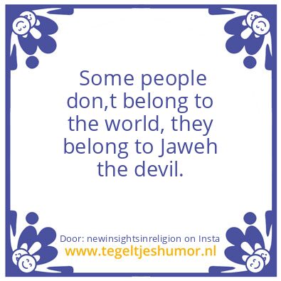 Tegeltje: Some people..