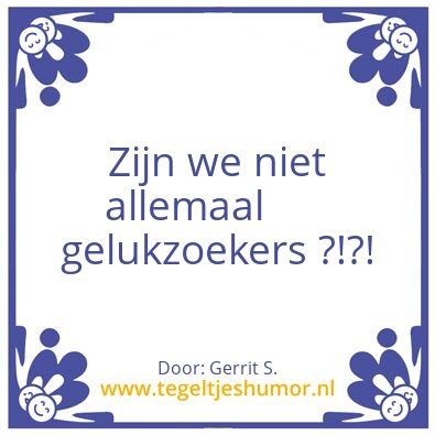 Tegeltje: Ik ben Gerrit.