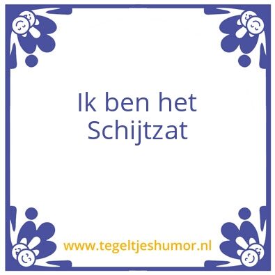 Tegeltje: Ik