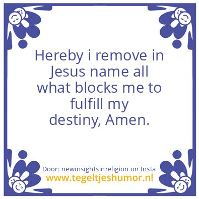 Tegeltje: My Destiny
