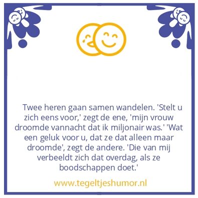 Tegeltje: Miljonair