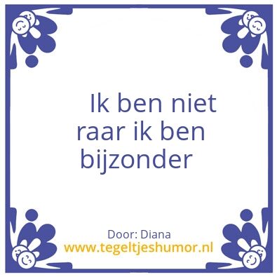 Tegeltje: Bijzonder
