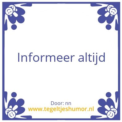 Tegeltje: nn