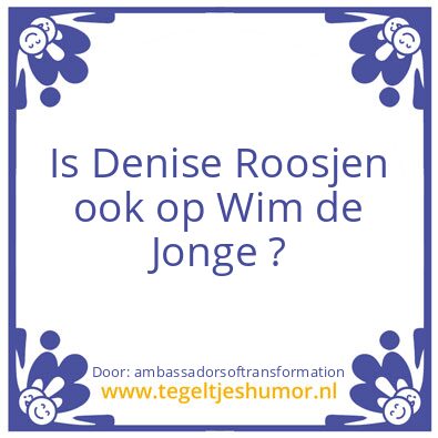 Tegeltje: The Key ?