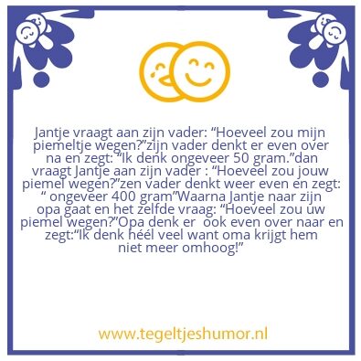 Tegeltje: gewicht