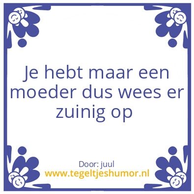 Tegeltje: mama