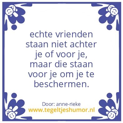 Tegeltje: Vriendschap