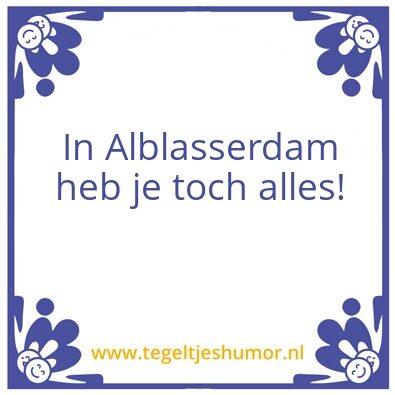 Tegeltje: Alblasserdam