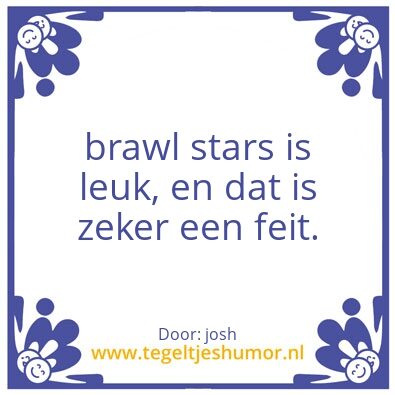 Tegeltje: bru