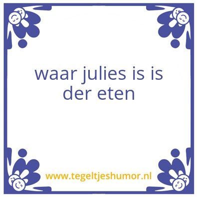 Tegeltje: humor
