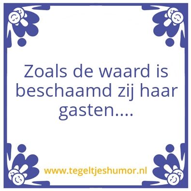 Tegeltje: Waard