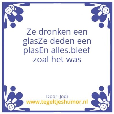 Tegeltje: Jodi