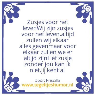 Tegeltje: Lilian