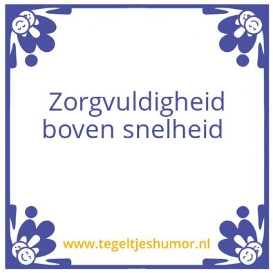 Tegeltje: –