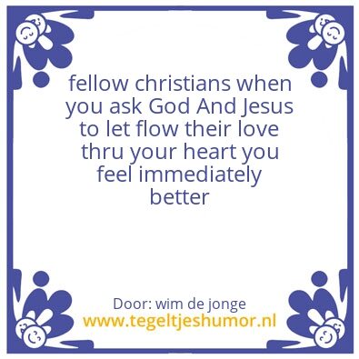 Tegeltje: God and Jesus