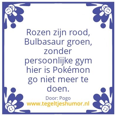 Tegeltje: Pogo