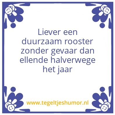 Tegeltje: Duurzaam