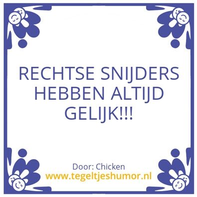 Tegeltje: Slager