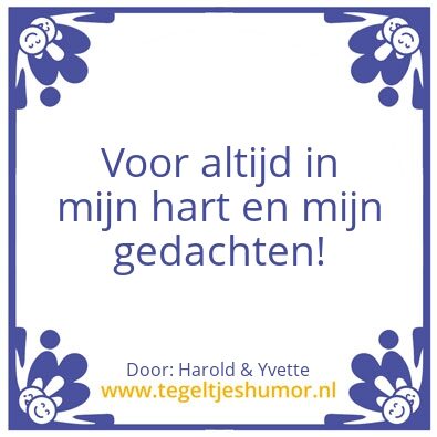Tegeltje: Harold&Yvette