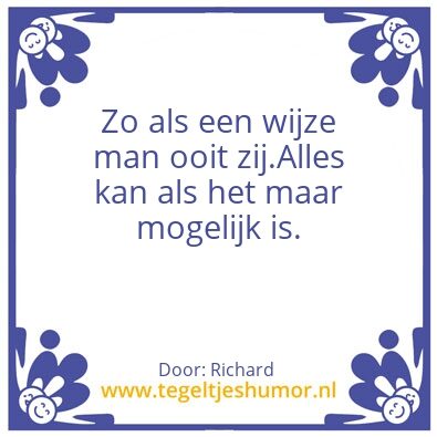 Tegeltje: De waarheid