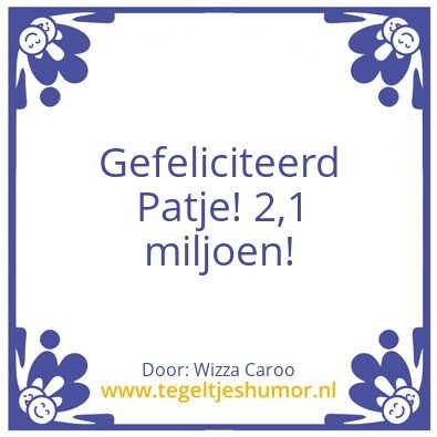 Tegeltje: Wajoo