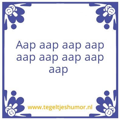 Tegeltje: A