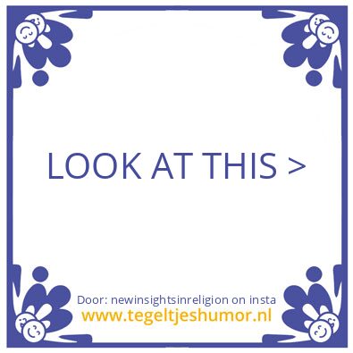 Tegeltje: insecure people.