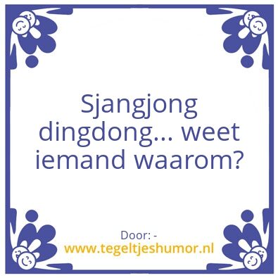 Tegeltje: –