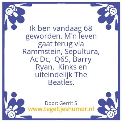 Tegeltje: Ik ben Gerrit