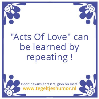 Tegeltje: “Acts Of Love”