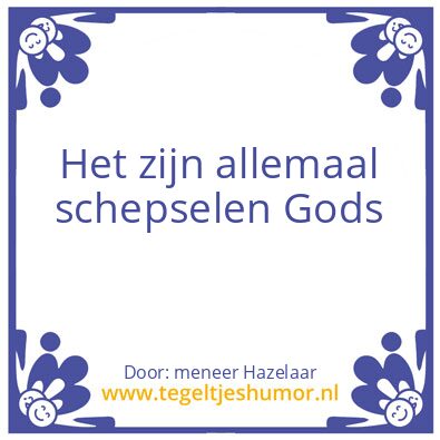 Tegeltje: creatures