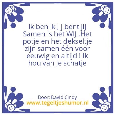 Tegeltje: Ik ben ik