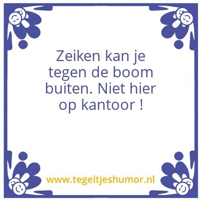 Tegeltje: Kantoor