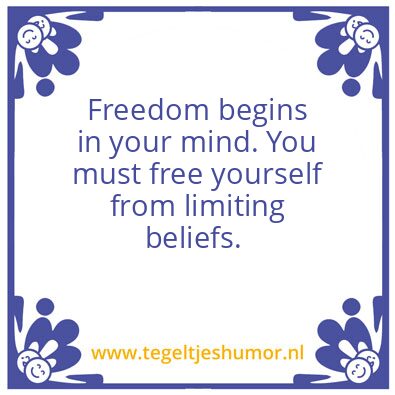 Tegeltje: him tell you how to life ?