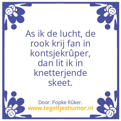 Tegeltje: As ik …
