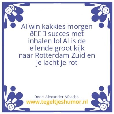 Tegeltje: WZADBVN