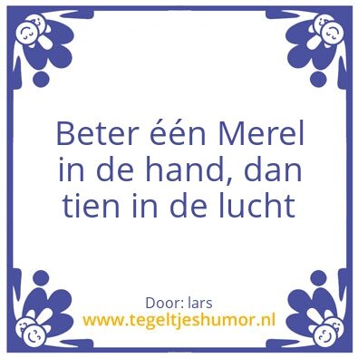 Tegeltje: lars